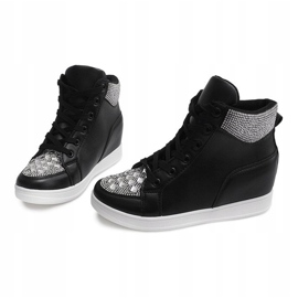 Baskets À Paillettes C7165 Noir le noir 3
