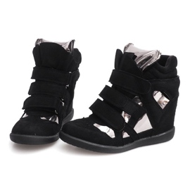 Baskets Compensées Avec Velcro 6041 Noir le noir 3