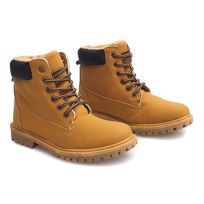 Trappeurs de bois d'automne B788 Camel brun 2