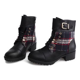 Bottes Lacets Bottes Lattice B2913 Noir le noir 4