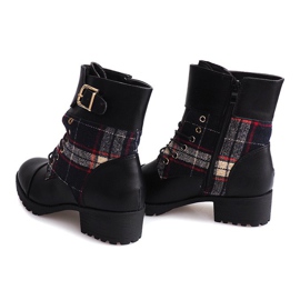 Bottes Lacets Bottes Lattice B2913 Noir le noir 1