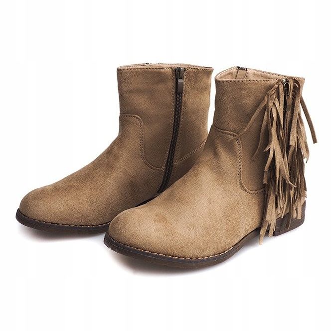 Bottines Chaudes En Daim Boho RMB-19 Kaki 1