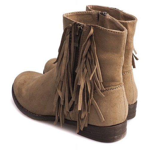 Bottines Chaudes En Daim Boho RMB-19 Kaki 2