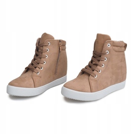 Baskets Compensées TL089 Beige 2