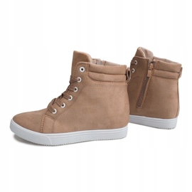 Baskets Compensées TL089 Beige 3
