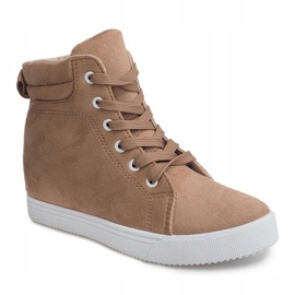 Baskets Compensées TL089 Beige 4