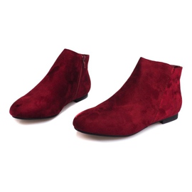 Bottines Daim Bottines Chelsea 7-106 Rouge 1