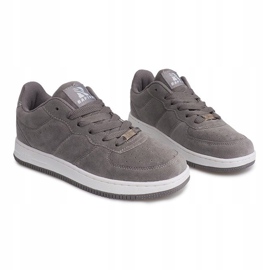 Baskets Daim Air Force B780 Gris jaune 2