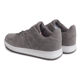 Baskets Daim Air Force B780 Gris jaune 3
