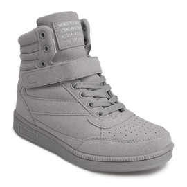 Baskets compensées grises XW33268 2