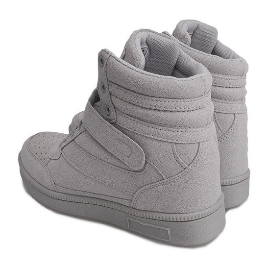 Baskets compensées grises XW33268 1