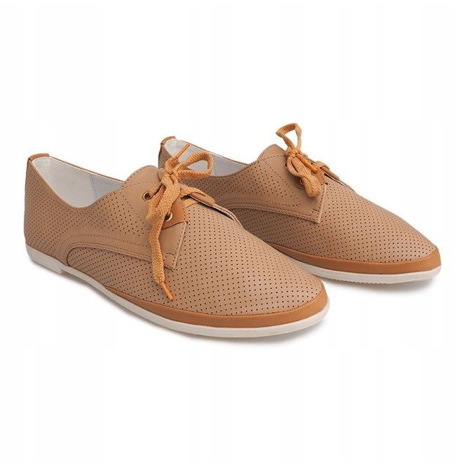 Chaussures Jazz Ajourées CS002 Camel brun 1