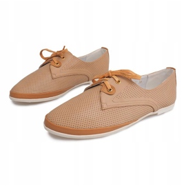 Chaussures Jazz Ajourées CS002 Camel brun 3