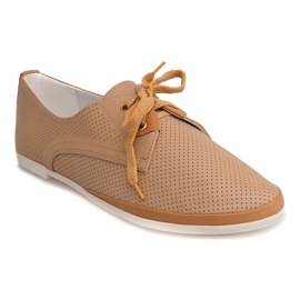Chaussures Jazz Ajourées CS002 Camel brun 4