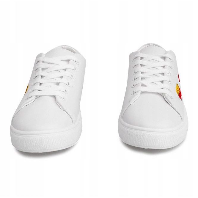 Baskets 16106 Tampons Blancs Patchs blanche 1