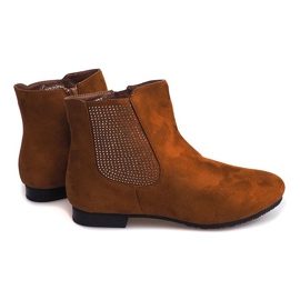 Bottines Daim Bottines Chelsea 7-133 Camel brun 2