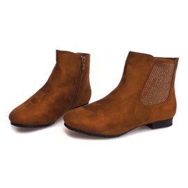 Bottines Daim Bottines Chelsea 7-133 Camel brun 3