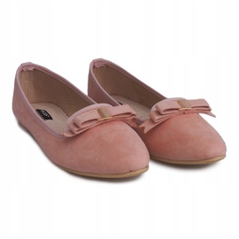 Ballerines En Daim Avec Noeud 1188-20 Rose 3