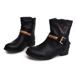 Bottines Ajourées Cowboy HC230 Noir le noir 1