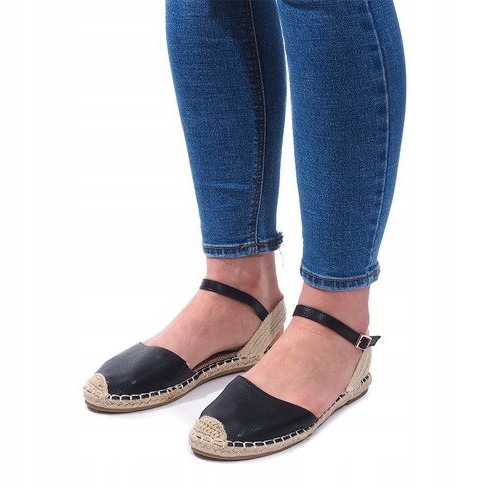 Sandales Espadrilles Ballerines 6351 Noir 1