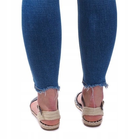 Sandales Espadrilles Ballerines 6351 Noir 2