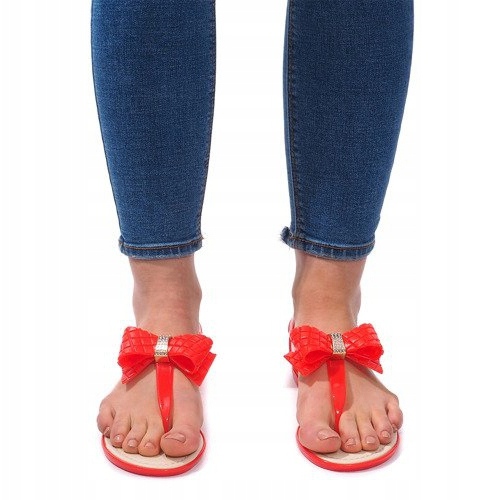 Sandales Ornées de Noeud 911 Rouge 2