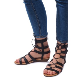 Sandales Romaines Gladiator 8515 Noir le noir 1