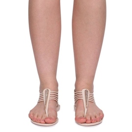 Sandales Meliski Avec Cyrkoniami 001-356 Beige 2 Sandales Meliski Avec Cyrkoniami 001-356 Beige 2