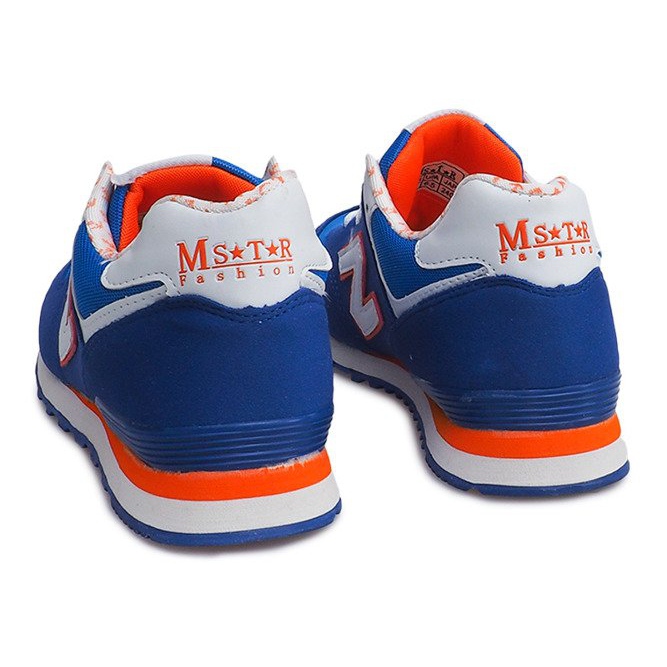 Baskets Sportowe JK-33 ROYAL / BLANC / ORANGE bleu 2 Baskets Sportowe JK-33 ROYAL / BLANC / ORANGE bleu 2