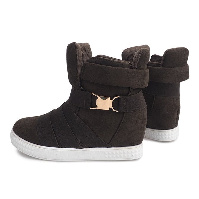 Baskets Compensées 669 Olive vert 2