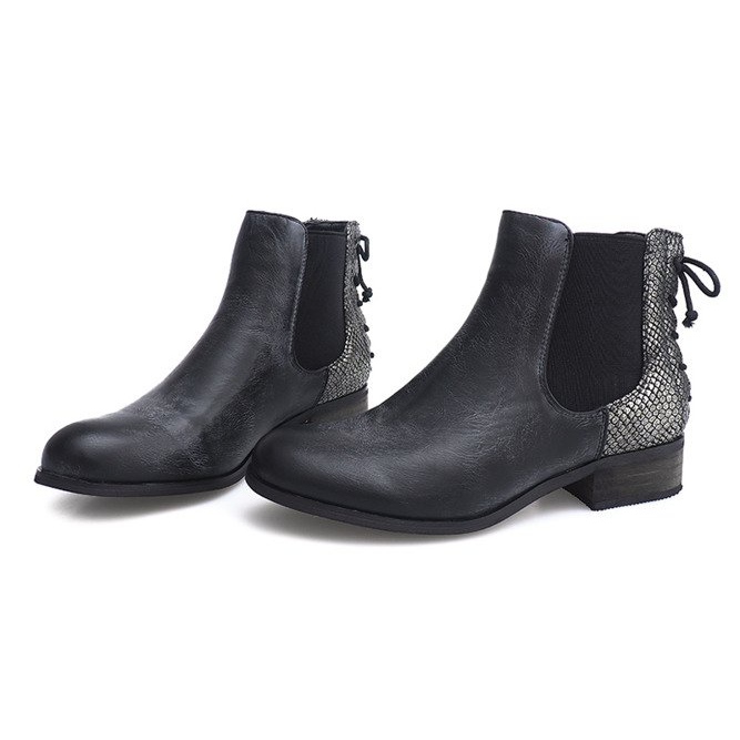 Bottes Jodhpur bottes B150S-KB Noir le noir 1
