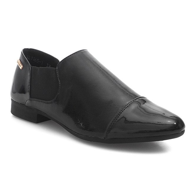 Chaussures à enfiler classiques TL1165-1 Noir 2