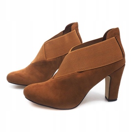 Bottes en daim sur un poteau 7-206 Camel brun 1