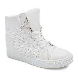 Baskets Compensées 29332-2 Blanc blanche 1