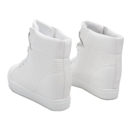Baskets Compensées 29332-2 Blanc blanche 4
