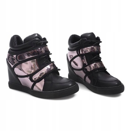Baskets Compensées R5060-4 Noir le noir 4