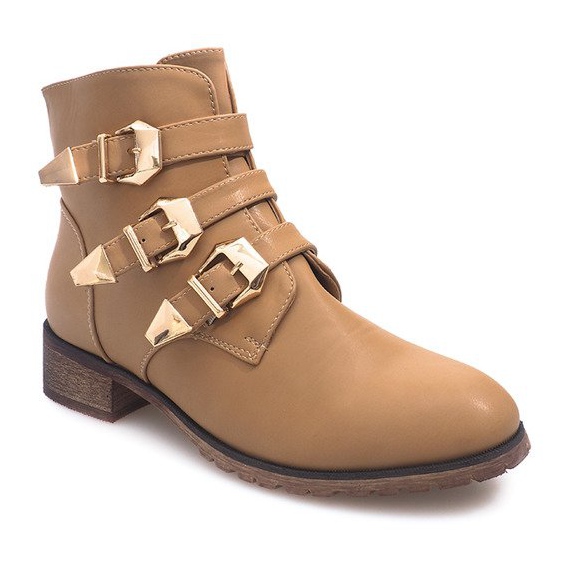 Bottes BL8539 Beige noir 2