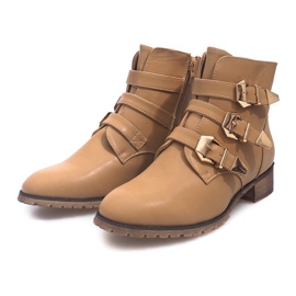 Bottes BL8539 Beige noir 1