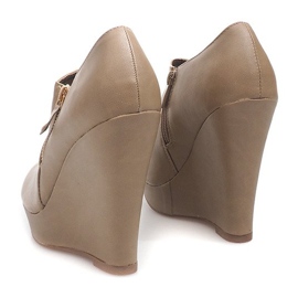 Bottines Compensées Sur Compensée B160 Kaki multicolore 2
