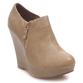 Bottines Compensées Sur Compensée B160 Kaki multicolore 3