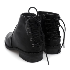 Bottines à Lacets Classiques 888-8 Noir le noir 3