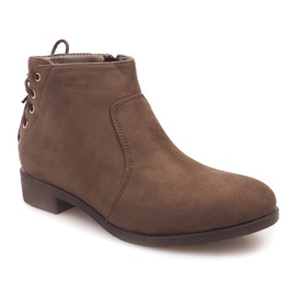 Bottines à lacets classiques Y606 kaki vert 2