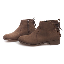 Bottines à lacets classiques Y606 kaki vert 4