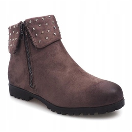 Bottes en Daim 6100-PA Gris 2