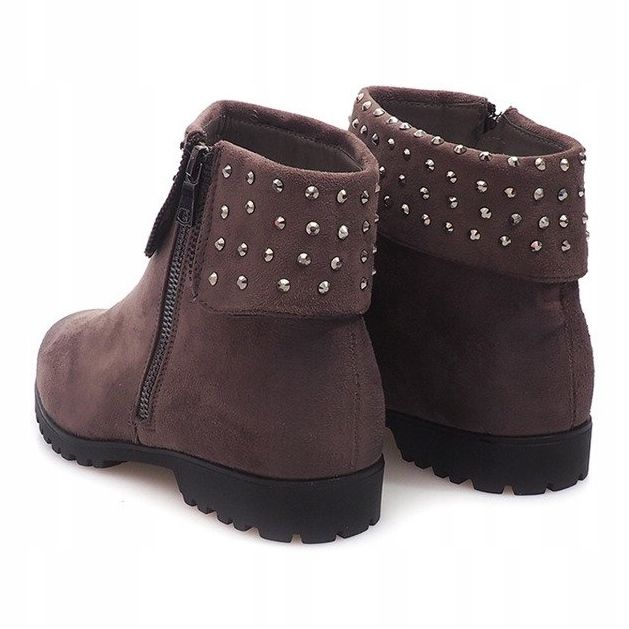 Bottes en Daim 6100-PA Gris 1