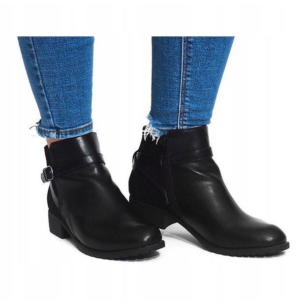 Décoré avec des bottes noires LM-201 le noir 2