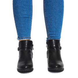 Décoré avec des bottes noires LM-201 le noir 3