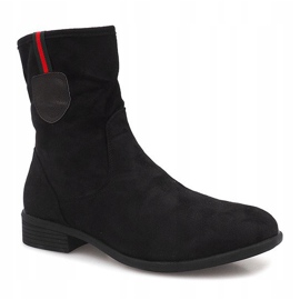 Bottines Daim Jodhpur PT9853 Noir le noir 1
