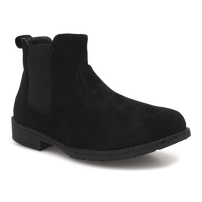 Bottines Daim Jodhpur 7-K3520A Noir 1