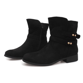 Bottines Daim Jodhpur boots SG803 Noir le noir 3